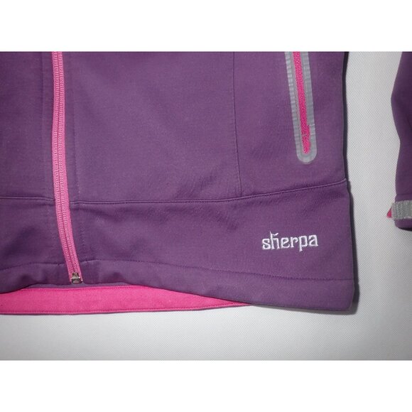 Sherpa Adventure Gear Jacket Women S Softshell Purple Zip Outdoor Hike - Picture 2 of 7
